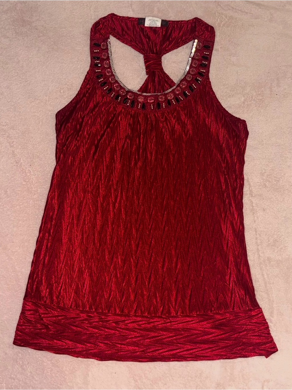❤️ HeartSoul Red Embellished Y2K Top ❤️